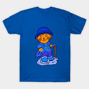 Hike in the hamster way - sketch style color T-Shirt